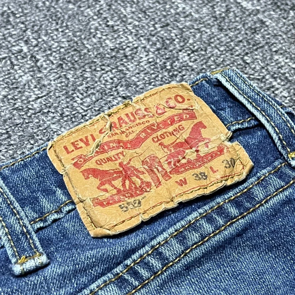 Levi's 559 Relaxed‎ Straight Jeans W38 L30 Blue Denim Medium Wash Mens Casual